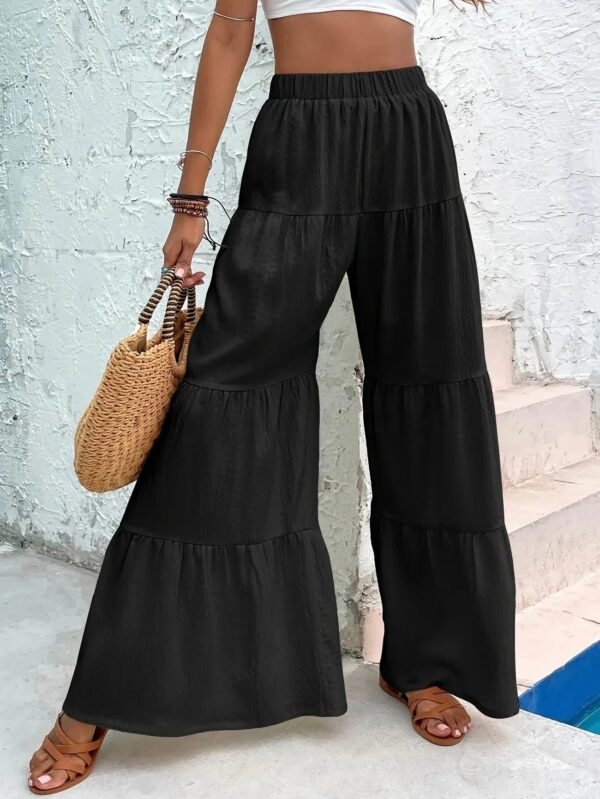 Ardella - Pantalon large à ourlet volant pour femmes – Image 4