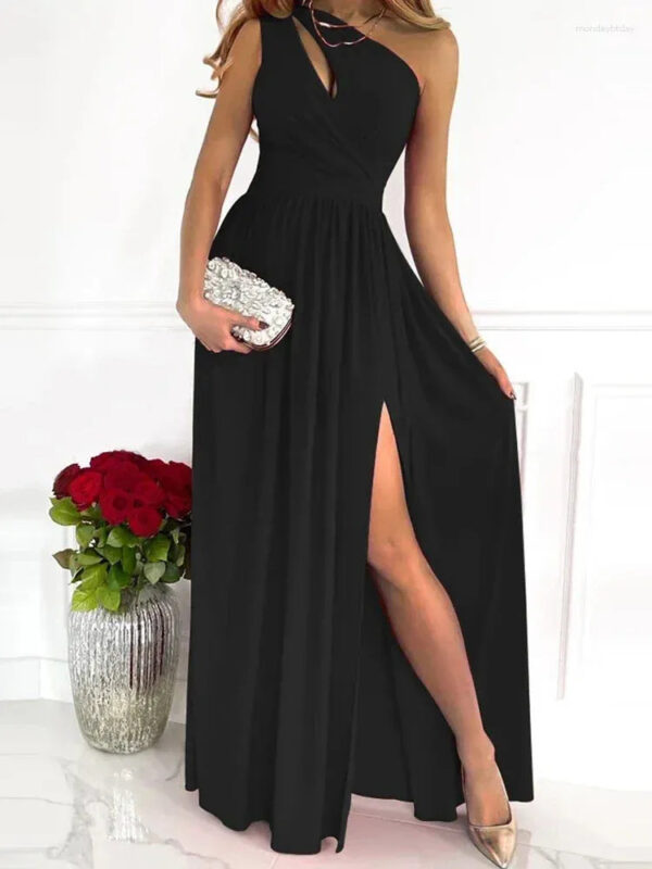 Grace - Robe longue à une épaule – Image 4