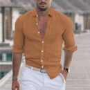 Dino - Chemise en Lin pour Homme avec Col Revers