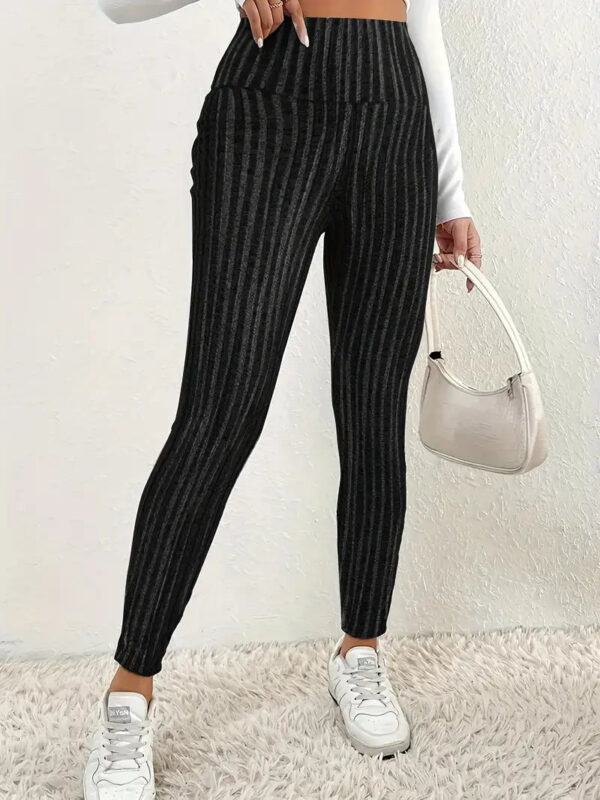 Celia - Leggings taille haute élégants doublés de polaire pour femmes – Image 3