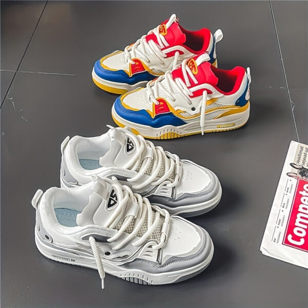 Hanz - Chaussures de sport décontractées à motifs géométriques – Image 8