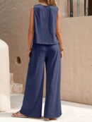 Hope - Ensemble composé d'un haut sans manches et d'un pantalon à jambes larges