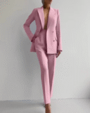 Mariza – Ensemble blazer et pantalon plissé
