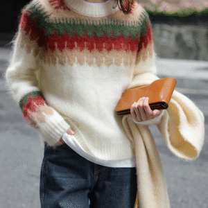 Elizabeth - Pull tricoté d'hiver