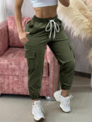 Emilia - Pantalon cargo pour femme avec cordon de serrage