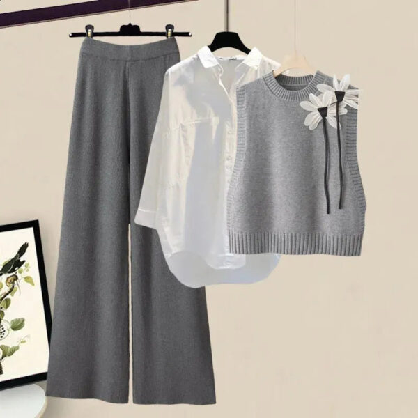 Alexandra - Ensemble tricoté 3 pièces automne-hiver – Image 2