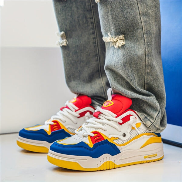 Hanz - Chaussures de sport décontractées à motifs géométriques – Image 15