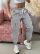 Emilia - Pantalon cargo pour femme avec cordon de serrage