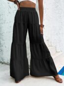 Ardella - Pantalon large à ourlet volant pour femmes