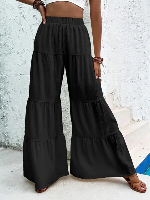 Ardella - Pantalon large à ourlet volant pour femmes – Image 3