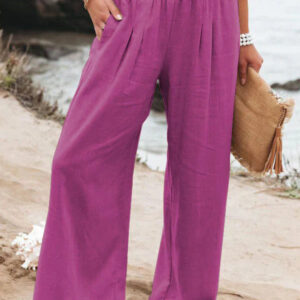 Alexandra - Pantalon en coton et lin