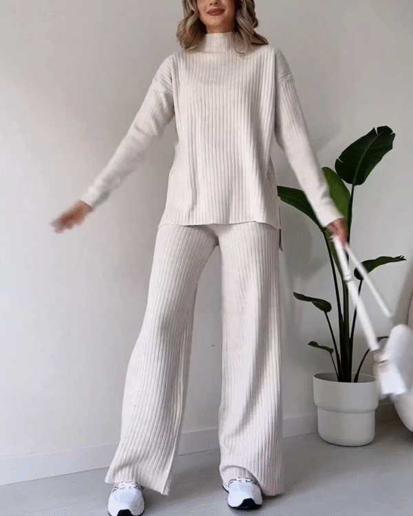 Ensemble Deux pièces Décontracté avec Fente élégante et Mignonne – Image 4