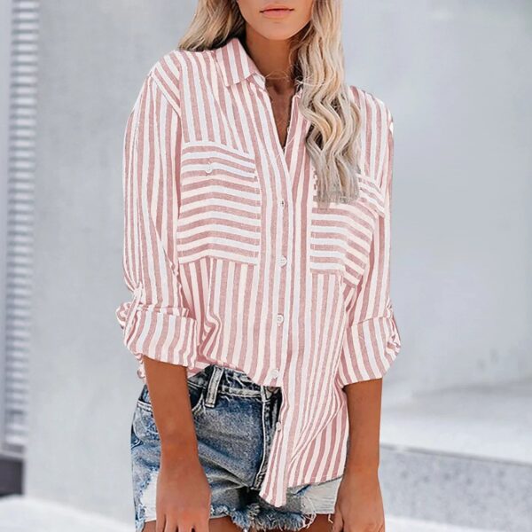 Dalia - Chemise rayée à manches longues – Image 2