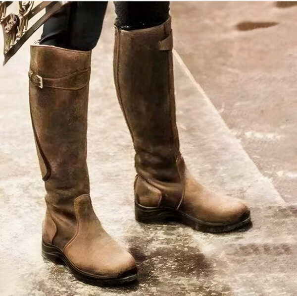 Megan - Bottes en cuir à coupe haute – Image 3