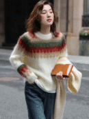 Elizabeth - Pull tricoté d'hiver