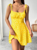 Edwina - Robe sans manches à imprimé floral