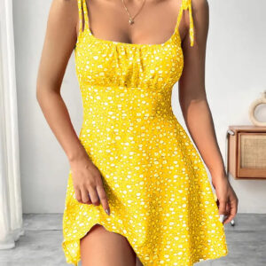 Edwina - Robe sans manches à imprimé floral