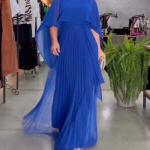 Beatrice - Robe longue élégante à encolure ronde