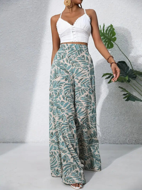 Elsie - Pantalon large imprimé pour femme