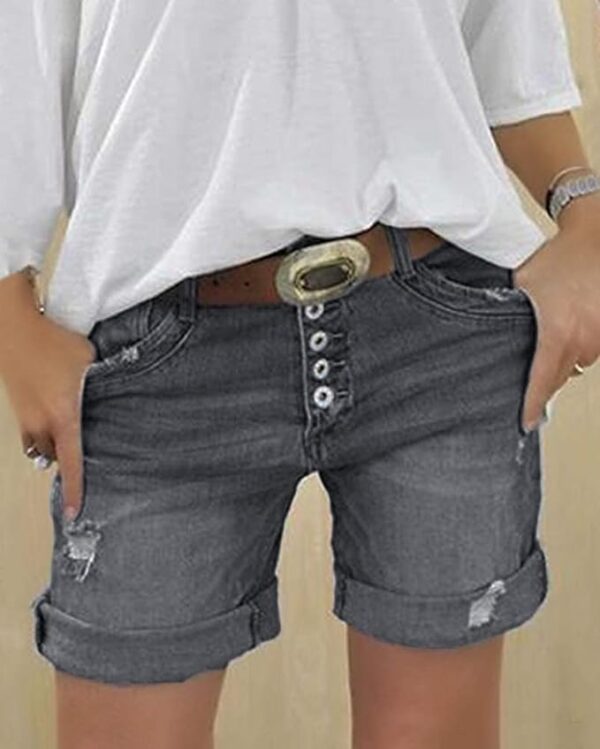Dorothea - Short en jean déchiré pour femme – Image 2