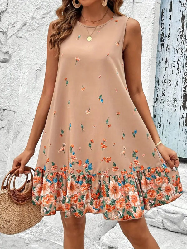 Barbara - Robe sans manches à imprimé floral pour femme – Image 5