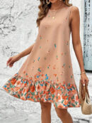 Barbara - Robe sans manches à imprimé floral pour femme