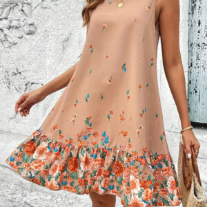 Belinda - Robe sans manches à imprimé floral pour femme