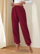 Elsie - Pantalon de survêtement en polaire taille haute pour femme
