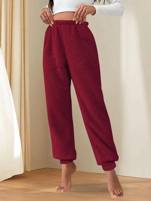 Elsie - Pantalon de survêtement en polaire taille haute pour femme – Image 4