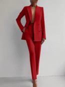Mariza – Ensemble blazer et pantalon plissé