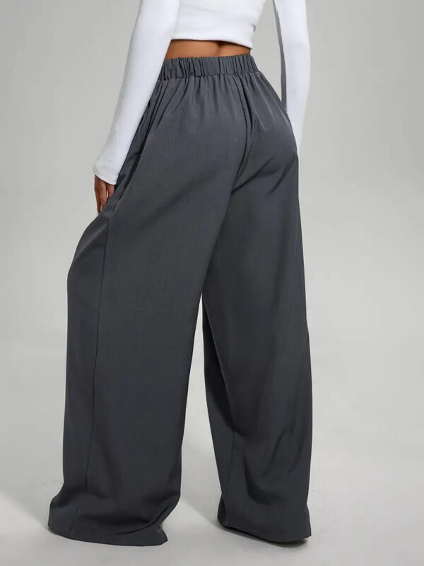 Esther - Pantalon large taille haute pour femme – Image 8