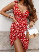 Amie - Robe sans manches en V profond