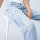 Frances - Pantalon baggy avec nœud brodé