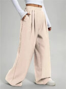 Esther - Pantalon large taille haute pour femme