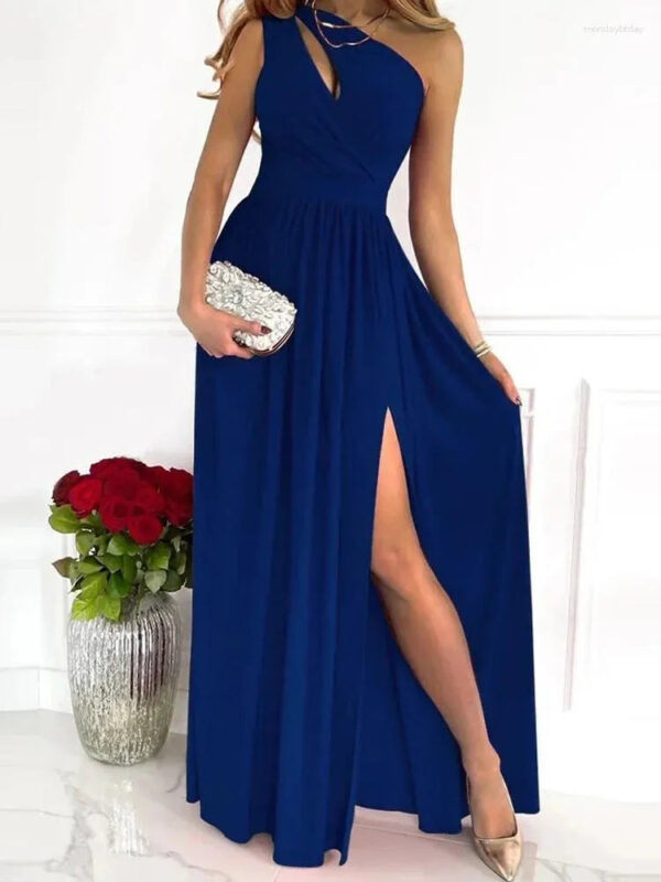 Grace - Robe longue à une épaule – Image 3