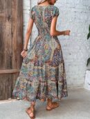 Ardella - Robe longue élégante avec col en V