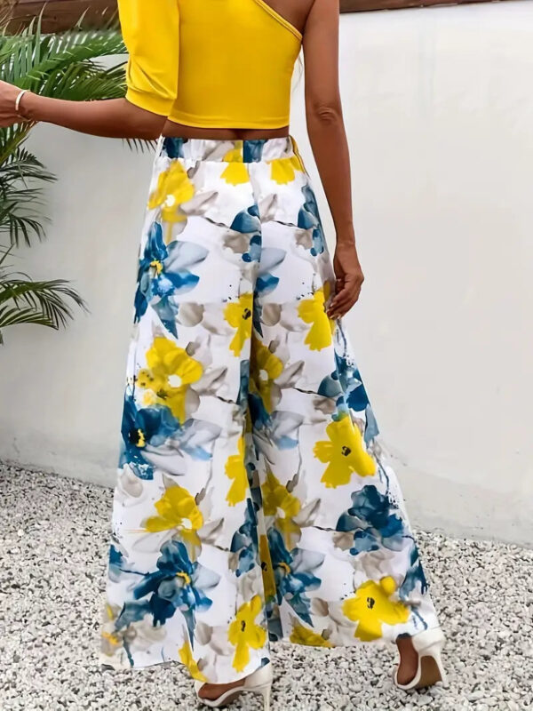 Clarice - Pantalon large à motif floral pour femme – Image 6