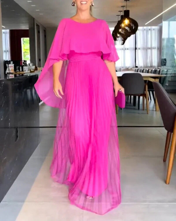 Beatrice - Robe longue élégante à encolure ronde – Image 3