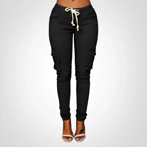 Eileen - Pantalon cargo pour femmes avec cordon de serrage