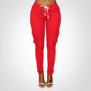 Eileen - Pantalon cargo pour femmes avec cordon de serrage