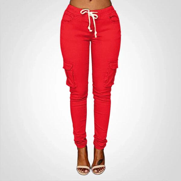 Eileen - Pantalon cargo pour femmes avec cordon de serrage – Image 3