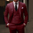 Christopher - Ensemble 3 pièces pour homme composé d'un simple blazer business, d'un gilet et d'un pantalon