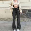 Janine - Pantalon en jean baggy chic