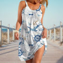 Cherrie - Robe de plage imprimée sans manches pour femme