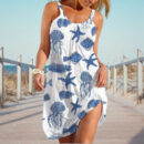 Cherrie - Robe de plage imprimée sans manches pour femme