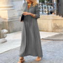 Alena - Élégante robe longue à manches longues