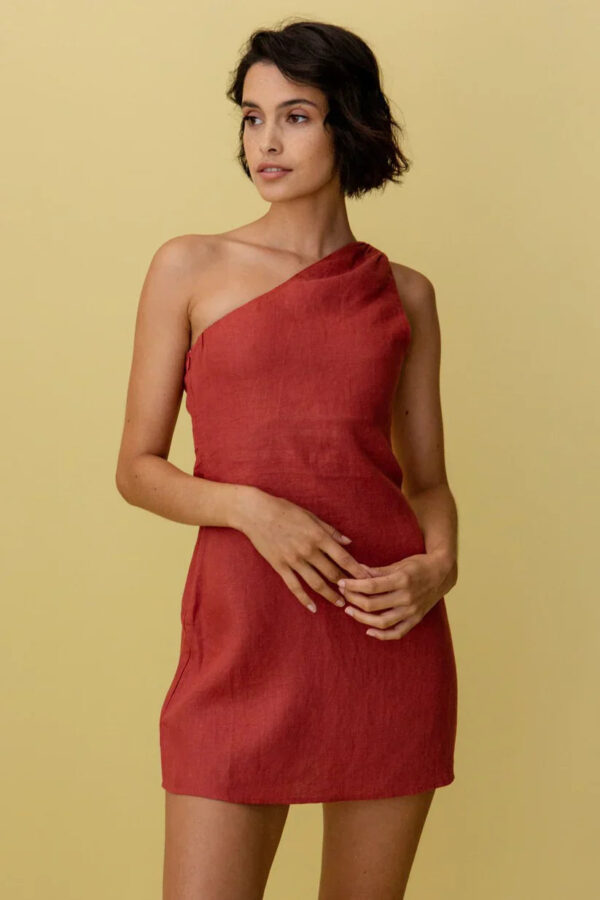 Lenore - Robe à une épaule élégante et stylée pour femmes – Image 5