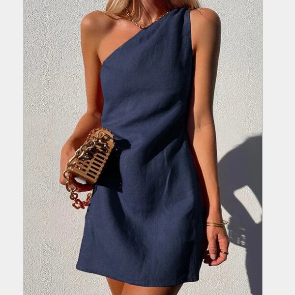 Lenore - Robe à une épaule élégante et stylée pour femmes – Image 2