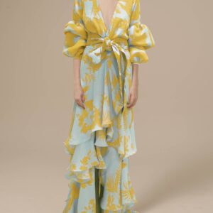 Nathalie | Robe de soirée en chiffon sophistiquée