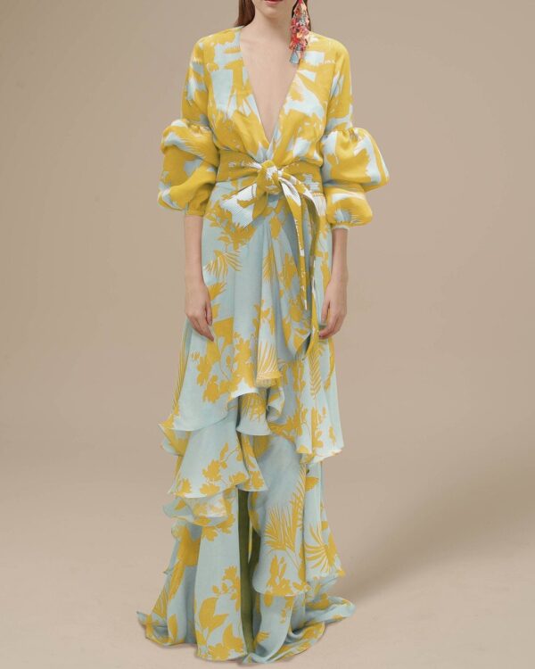 Nathalie | Robe de soirée en chiffon sophistiquée